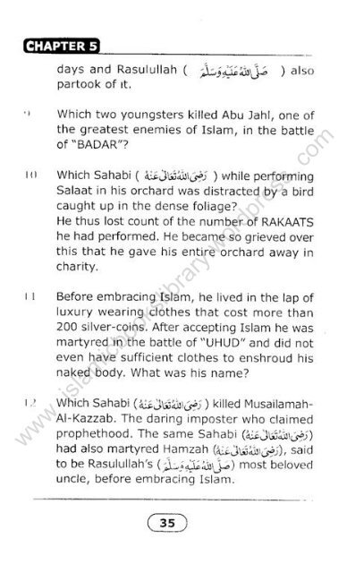 How Well Do You Know Sahabah? - By_Sheikh Khalid Dhorat