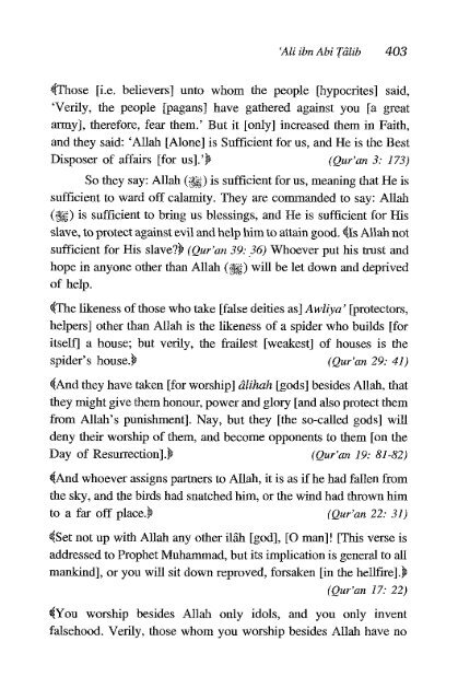 Ali Ibn Abi Talib - Volume 1 of 2