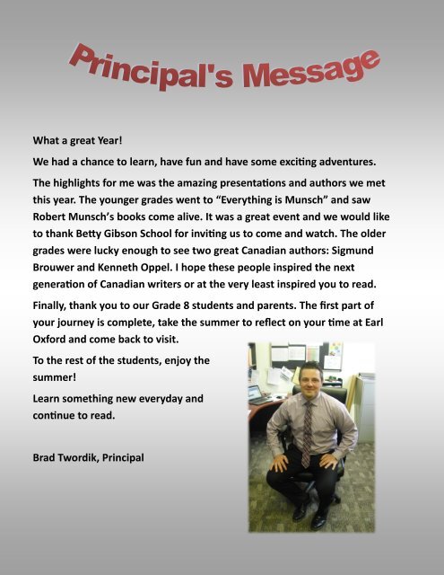 02 - Principals Message