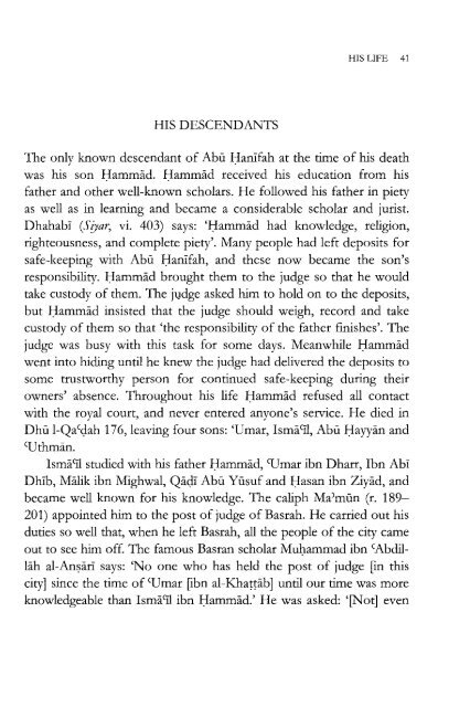 Abu Hanifah - His Life Legal Method Legacy