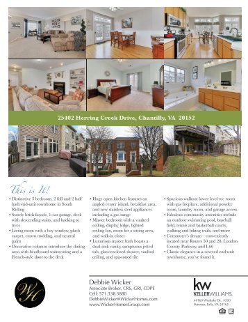 Wicker Homes Group Take Ones/Flyers