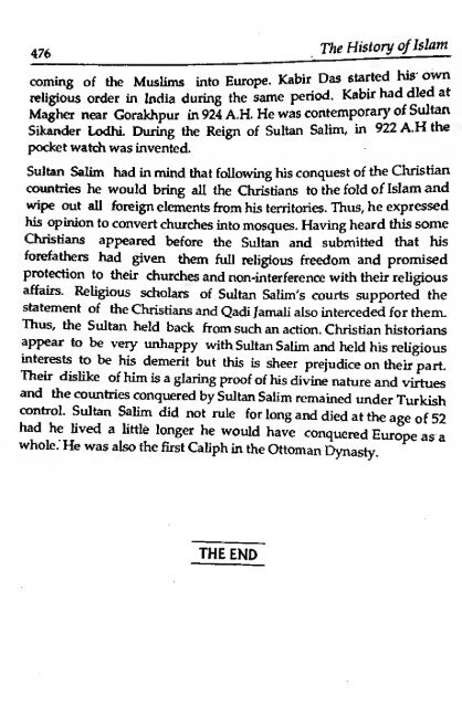 History of Islam Vol 3 of 3 by Akbar Shah Najeebabadi