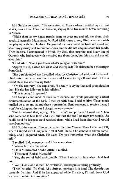 The Life of the Prophet Muhammad by Ibn Kathir - Volume 1 of 4
