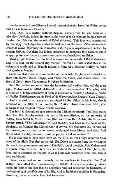 The Life of the Prophet Muhammad by Ibn Kathir - Volume 1 of 4