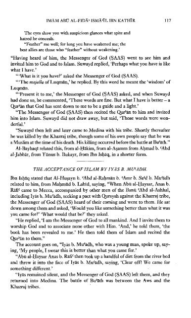 The Life of the Prophet Muhammad by Ibn Kathir - Volume 2 of 4