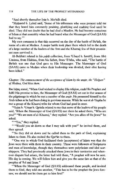 The Life of the Prophet Muhammad by Ibn Kathir - Volume 2 of 4