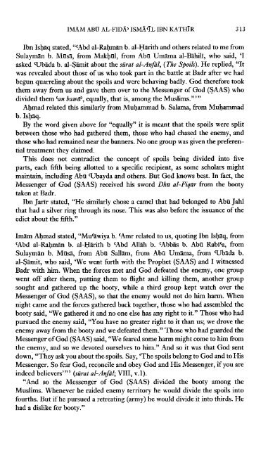 The Life of the Prophet Muhammad by Ibn Kathir - Volume 2 of 4