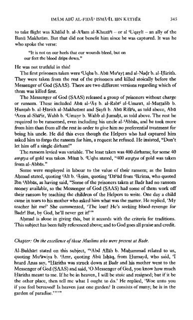 The Life of the Prophet Muhammad by Ibn Kathir - Volume 2 of 4