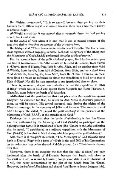 The Life of the Prophet Muhammad by Ibn Kathir - Volume 3 of 4