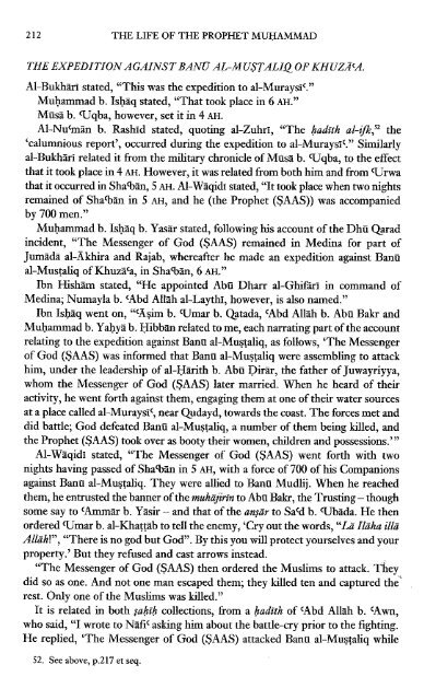 The Life of the Prophet Muhammad by Ibn Kathir - Volume 3 of 4