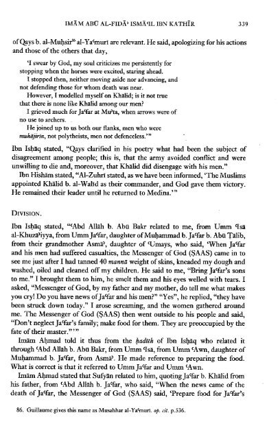 The Life of the Prophet Muhammad by Ibn Kathir - Volume 3 of 4