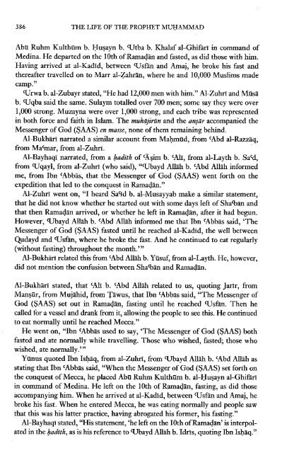 The Life of the Prophet Muhammad by Ibn Kathir - Volume 3 of 4