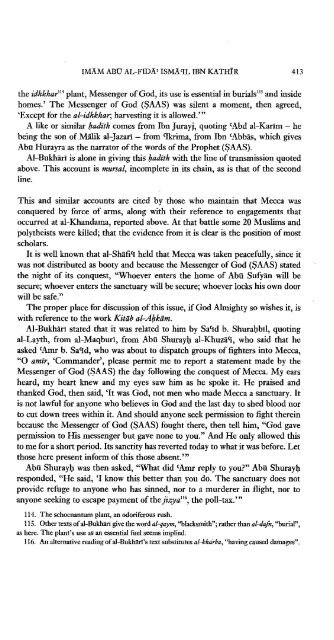 The Life of the Prophet Muhammad by Ibn Kathir - Volume 3 of 4