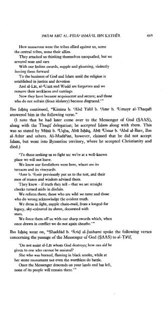 The Life of the Prophet Muhammad by Ibn Kathir - Volume 3 of 4