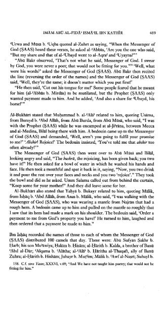 The Life of the Prophet Muhammad by Ibn Kathir - Volume 3 of 4
