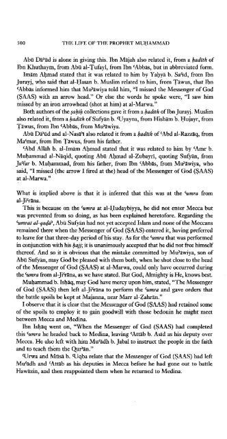 The Life of the Prophet Muhammad by Ibn Kathir - Volume 3 of 4