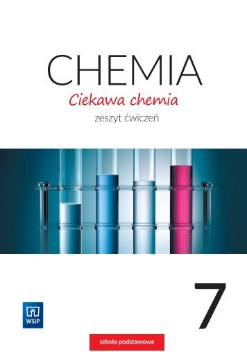 Fragment zeszytu ćwiczeń do chemii, klasa 7 - WSiP