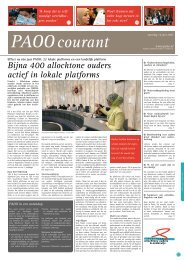 PAOO Courant 1 - Forum, Instituut voor Multiculturele ontwikkeling
