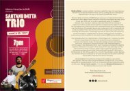 Invite : Santanu datta trio