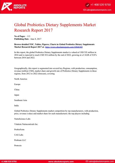 10846369-Global-Probiotics-Dietary-Supplements-Market-Research-Report-2017