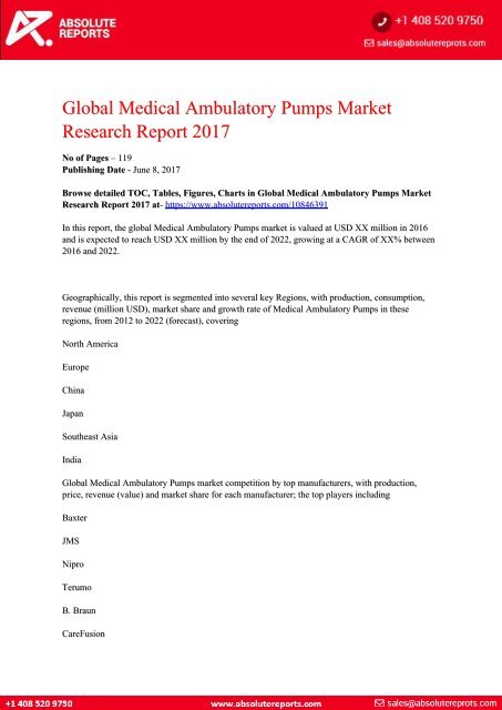 10846391-Global-Medical-Ambulatory-Pumps-Market-Research-Report-2017