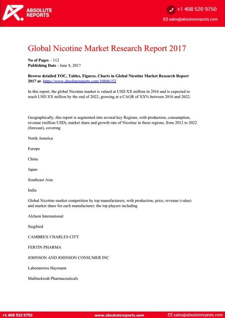 10846152-Global-Nicotine-Market-Research-Report-2017