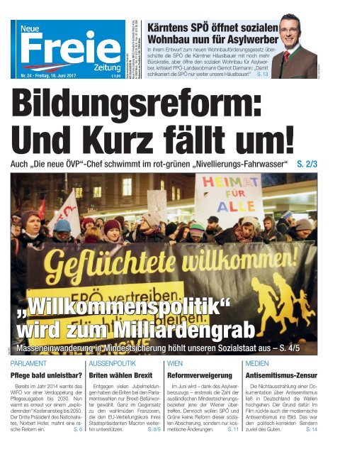 Bildungsreform: Und Kurz fällt um!