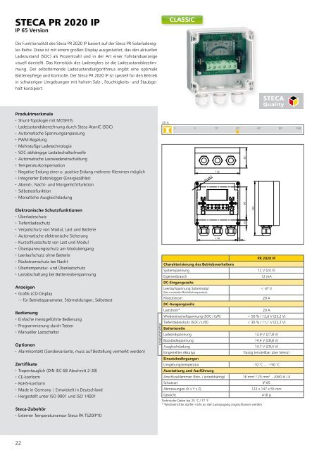 Steca Elektronik Katalog PV Off Grid (24|2017)