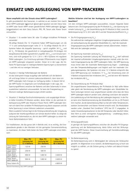 Steca Elektronik Katalog PV Off Grid (24|2017)