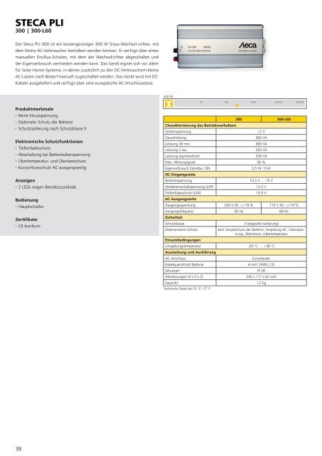 Steca Elektronik Katalog PV Off Grid (24|2017)