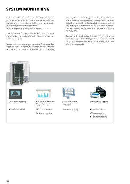 Steca Elektronik Catalog PV Grid Connected (24/2017)