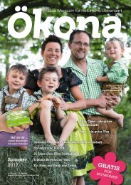 Ökona - das Magazin für natürliche Lebensart: Ausgabe Sommer 2017