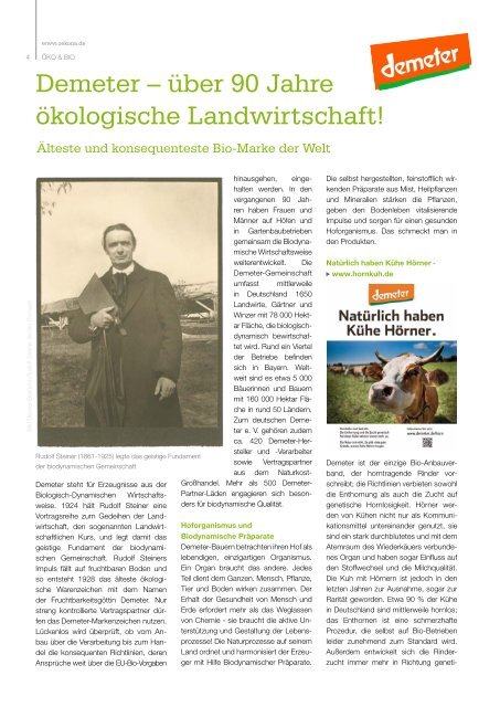 Ökona - das Magazin für natürliche Lebensart: Ausgabe Sommer 2017