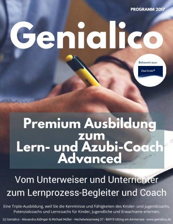 Premium Ausbildung zum Lerncoach Advanced