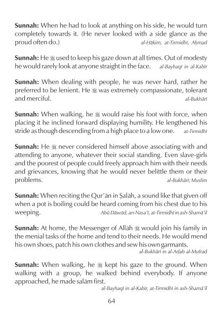 20 Beautiful Sunan of the Prophet