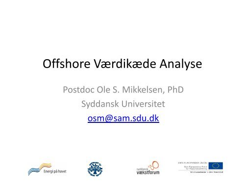 Værdikædeanalyse Ole Stegmann Mikkelsen - Energi på havet