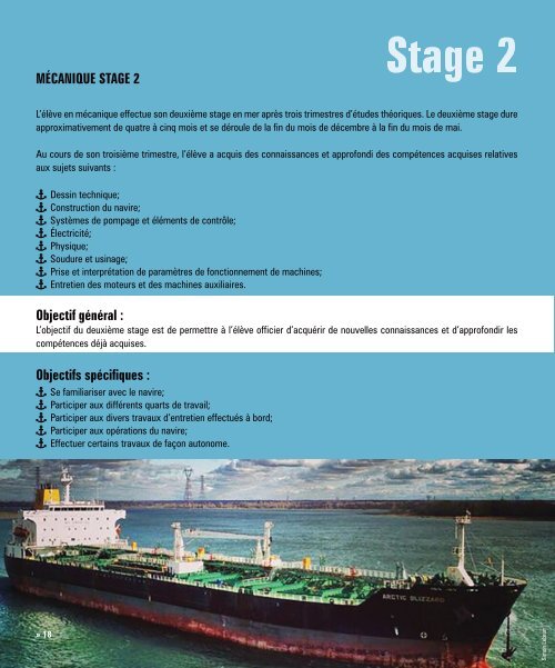 Les stages en mer