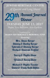 29th Annual Journal Dinner