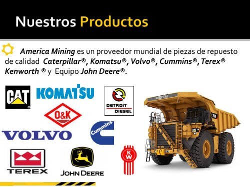 Presentación America Mining &amp; Const. Parts