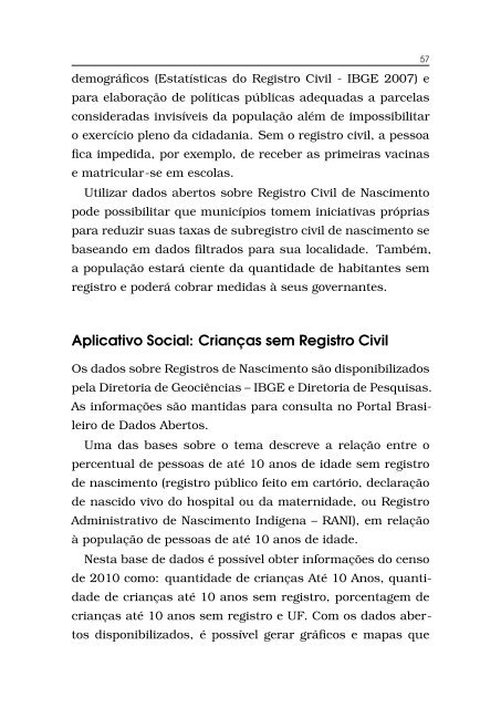 Web@Cidadania: Aplicativos Sociais usando Dados Governamentais Abertos