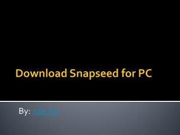 Download Snapseed for PC