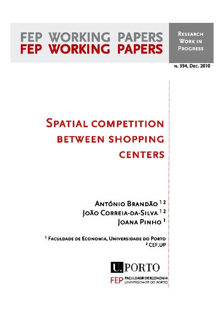 FEP - Working Papers - Universidade do Porto