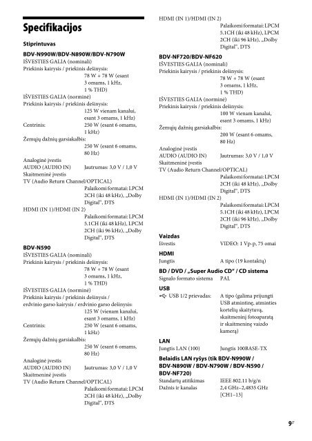 Sony BDV-N990W - BDV-N990W Guide de r&eacute;f&eacute;rence Estonien