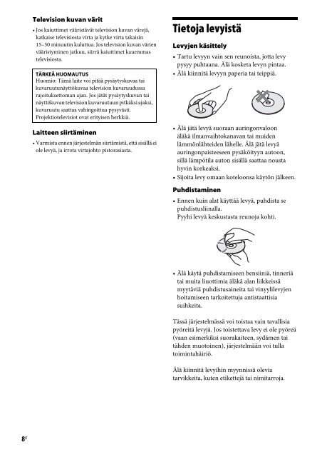 Sony BDV-N990W - BDV-N990W Guide de r&eacute;f&eacute;rence Finlandais