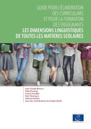 Les Dimensions linguistiques de toutes les matières scolaires