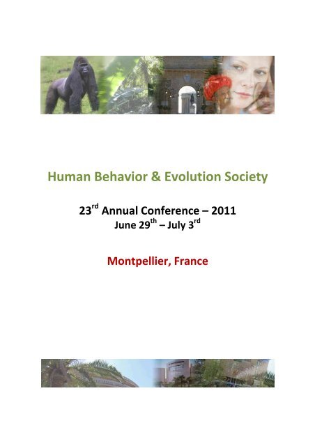 Program Human Behavior And Evolution Society