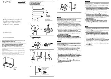 Sony BDV-N990W - BDV-N990W Guide d'installation Polonais