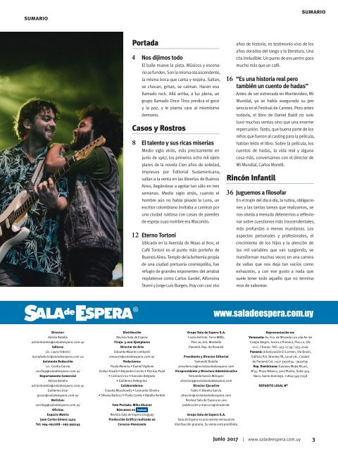 Revista Sala de Espera Uruguay Nro. 107 - Junio 2017