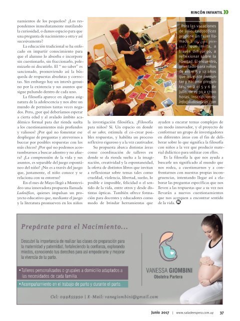 Revista Sala de Espera Uruguay Nro. 107 - Junio 2017