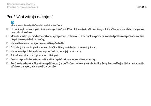 Sony VGN-Z41ZRD - VGN-Z41ZRD Mode d'emploi Tch&egrave;que